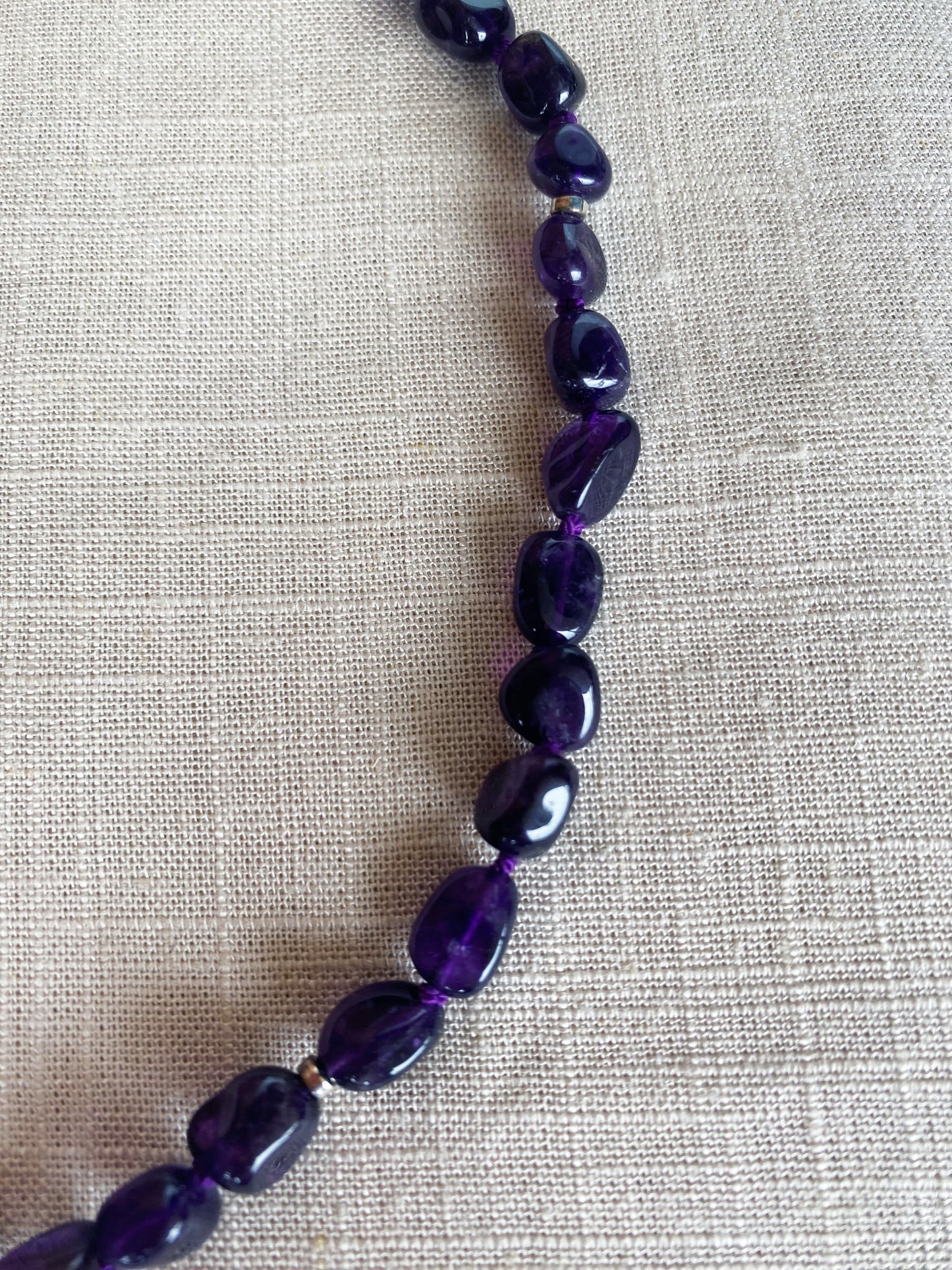 "Metamorphosis" Amethyst Beaded Necklace