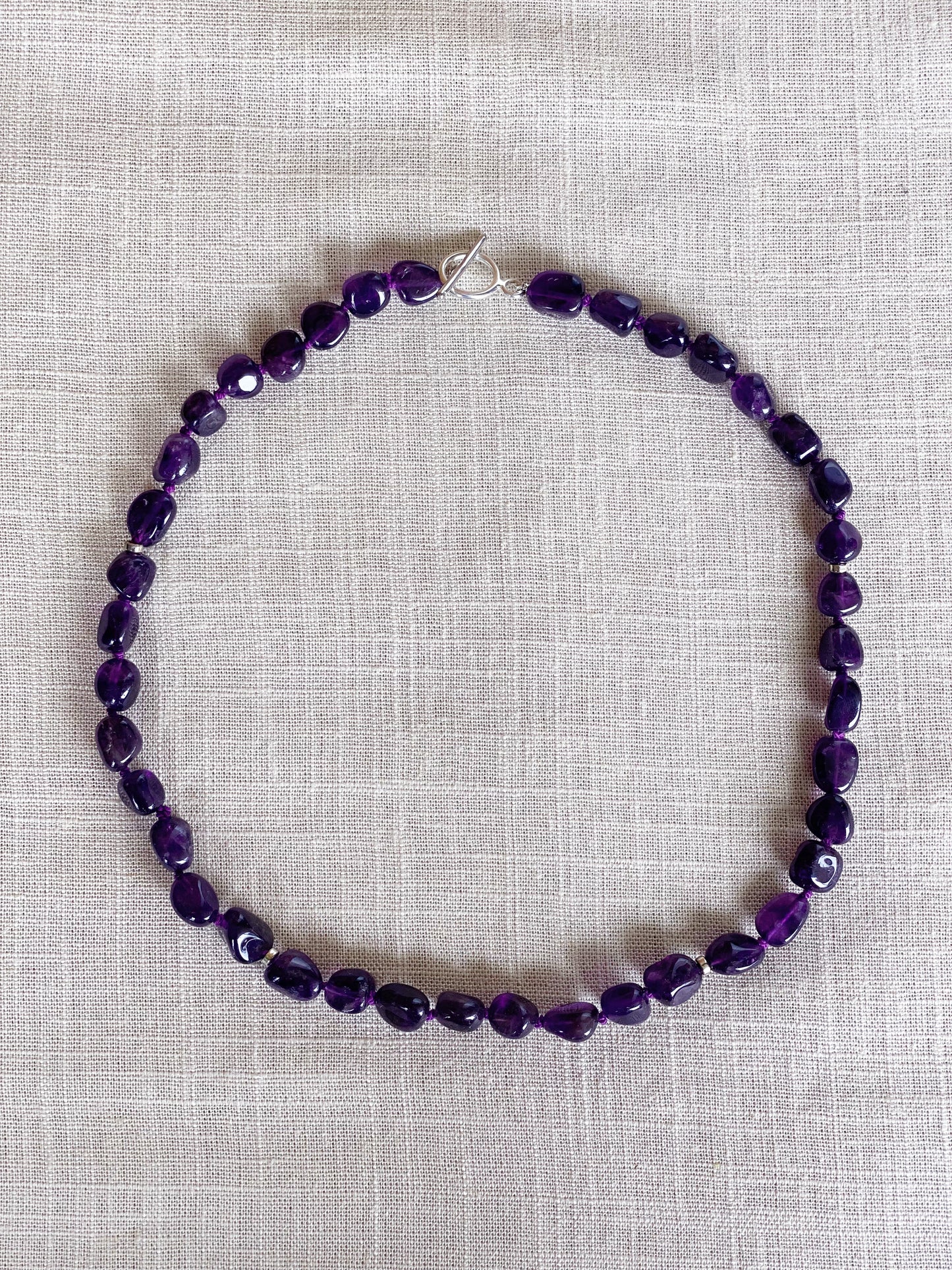 "Metamorphosis" Amethyst Beaded Necklace