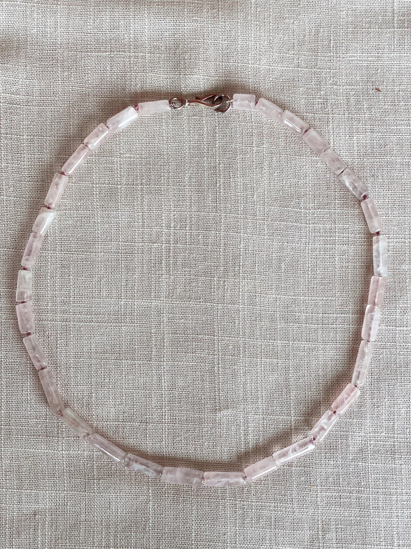 "Lover of Love" Rose Quartz Beaded Necklace