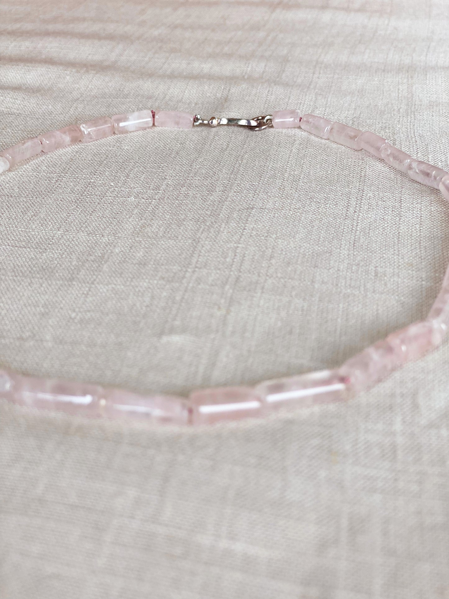 "Lover of Love" Rose Quartz Beaded Necklace
